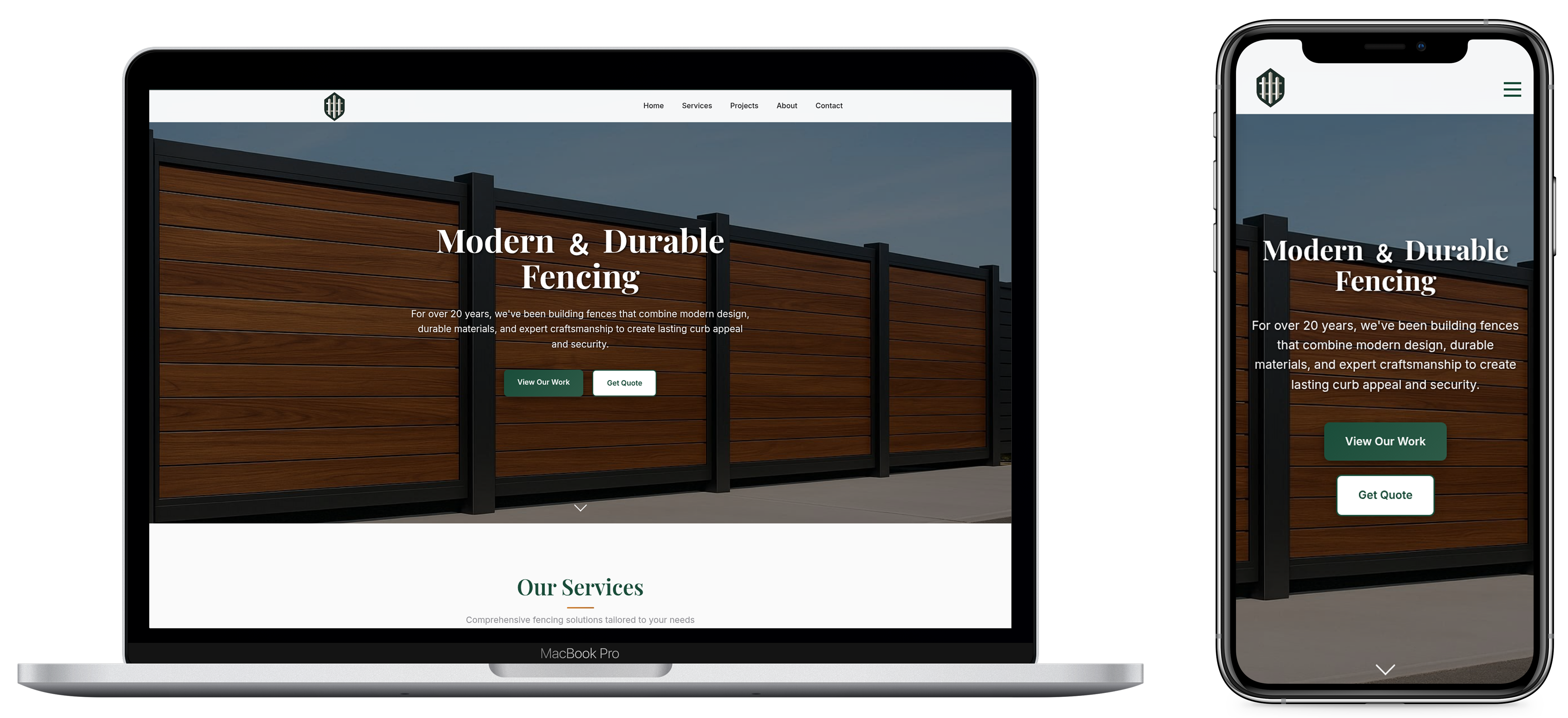 Hoard Fencing Company Website Design - Professional Fence Contractor Website